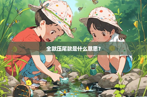 全款压尾款是什么意思？