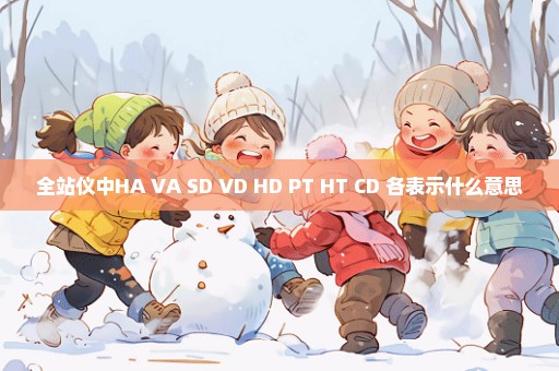 全站仪中HA VA SD VD HD PT HT CD 各表示什么意思