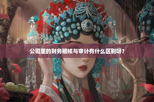 公司里的财务稽核与审计有什么区别呀？