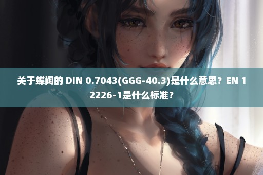 关于蝶阀的 DIN 0.7043(GGG-40.3)是什么意思？EN 12226-1是什么标准？