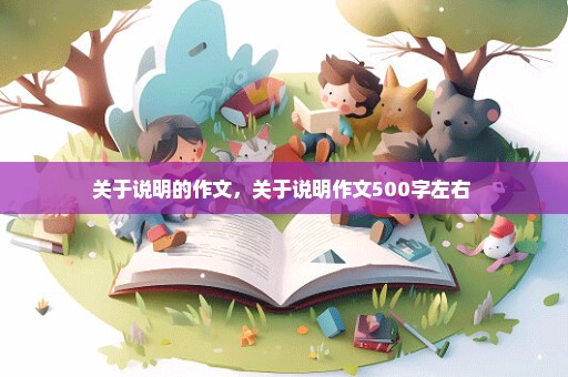 关于说明的作文，关于说明作文500字左右 