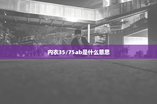 内衣35/75ab是什么意思