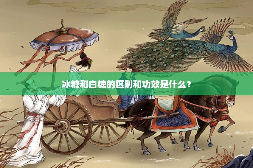 冰糖和白糖的区别和功效是什么？