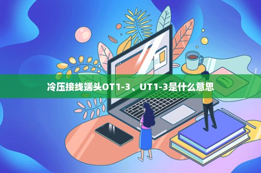 冷压接线端头OT1-3、UT1-3是什么意思