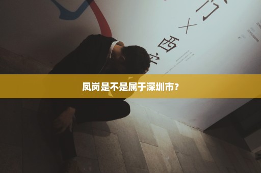 凤岗是不是属于深圳市？