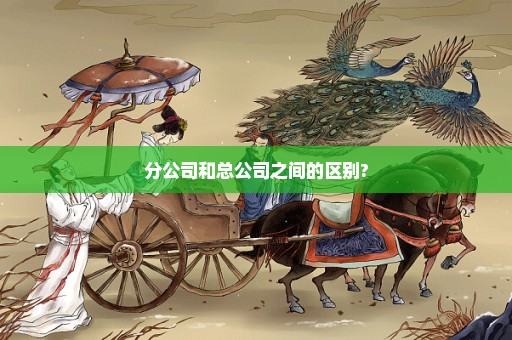 分公司和总公司之间的区别?