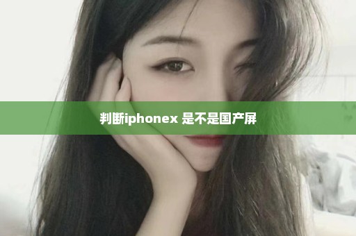 判断iphonex 是不是国产屏