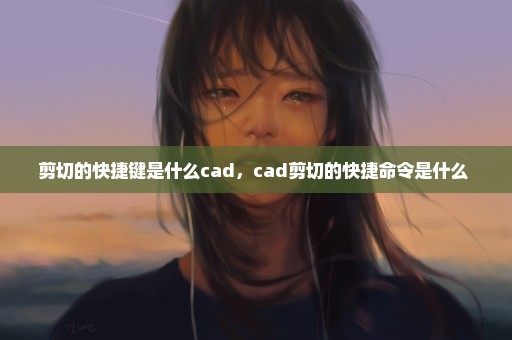 剪切的快捷键是什么cad，cad剪切的快捷命令是什么 