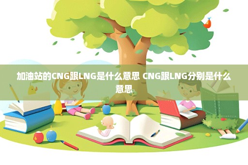 加油站的CNG跟LNG是什么意思 CNG跟LNG分别是什么意思