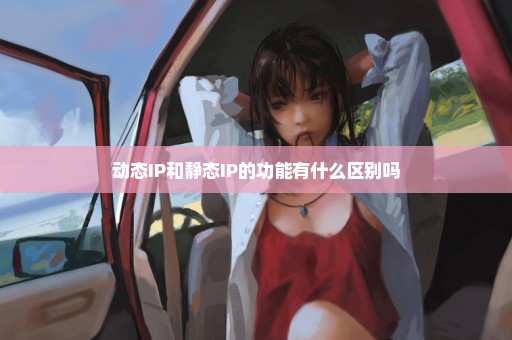 动态IP和静态IP的功能有什么区别吗