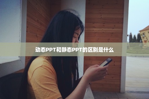 动态PPT和静态PPT的区别是什么