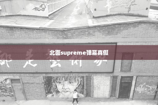 北面supreme弹幕真假