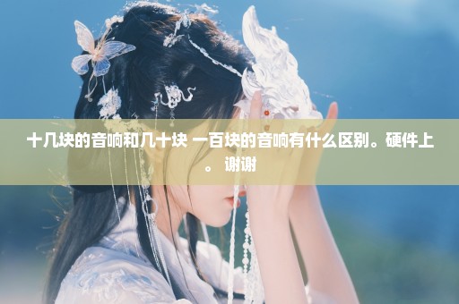 十几块的音响和几十块 一百块的音响有什么区别。硬件上。 谢谢