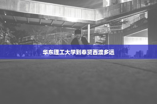 华东理工大学到奉贤西渡多远