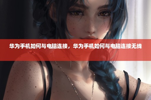 华为手机如何与电脑连接，华为手机如何与电脑连接无线 