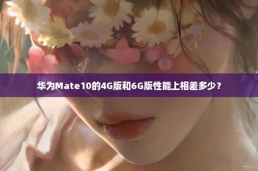 华为Mate10的4G版和6G版性能上相差多少？