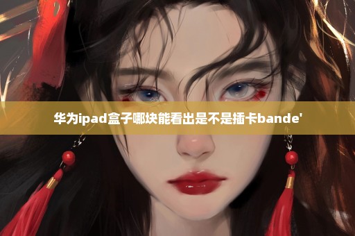 华为ipad盒子哪块能看出是不是插卡bande'