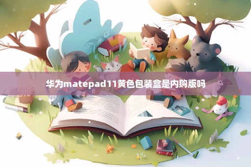 华为matepad11黄色包装盒是内购版吗