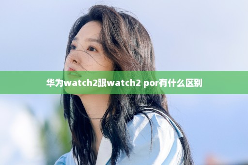 华为watch2跟watch2 por有什么区别