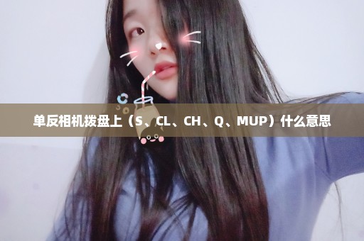 单反相机拨盘上（S、CL、CH、Q、MUP）什么意思