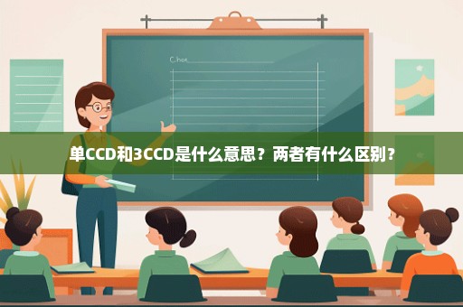 单CCD和3CCD是什么意思？两者有什么区别？