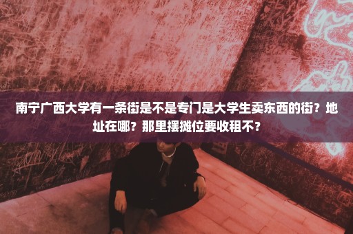 南宁广西大学有一条街是不是专门是大学生卖东西的街？地址在哪？那里摆摊位要收租不？