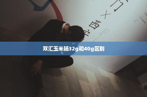 双汇玉米肠32g和40g区别