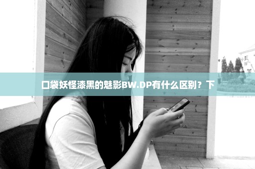 口袋妖怪漆黑的魅影BW.DP有什么区别？下