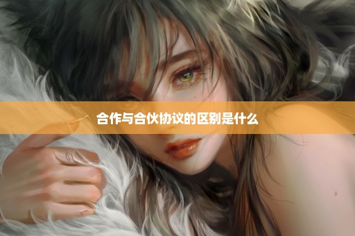 合作与合伙协议的区别是什么