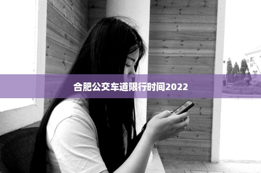 合肥公交车道限行时间2022