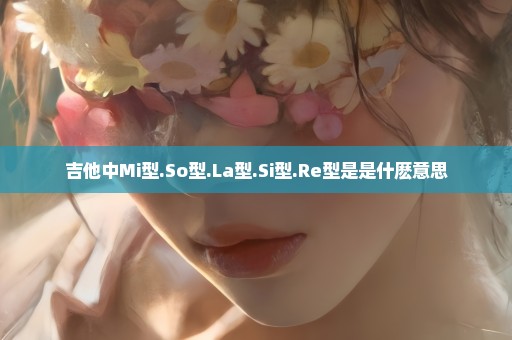 吉他中Mi型.So型.La型.Si型.Re型是是什麽意思