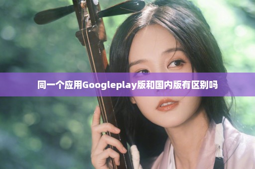 同一个应用Googleplay版和国内版有区别吗