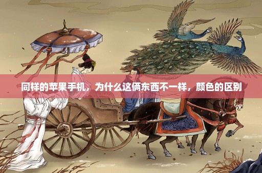 同样的苹果手机，为什么这俩东西不一样，颜色的区别