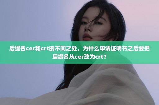 后缀名cer和crt的不同之处，为什么申请证明书之后要把后缀名从cer改为crt？