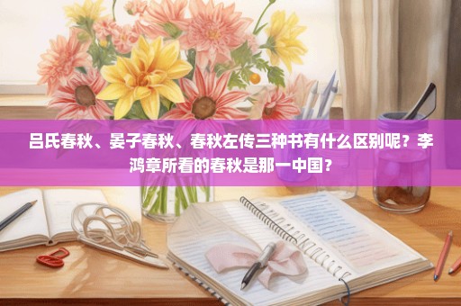 吕氏春秋、晏子春秋、春秋左传三种书有什么区别呢？李鸿章所看的春秋是那一中国？