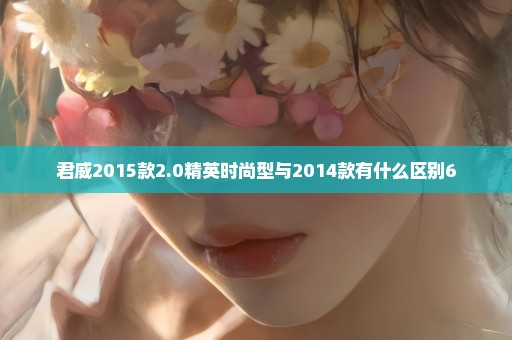 君威2015款2.0精英时尚型与2014款有什么区别6