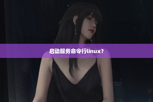 启动服务命令行linux？