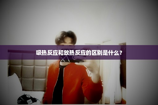 吸热反应和放热反应的区别是什么？