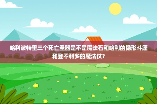 哈利波特里三个死亡圣器是不是魔法石和哈利的隐形斗篷和登不利多的魔法仗？