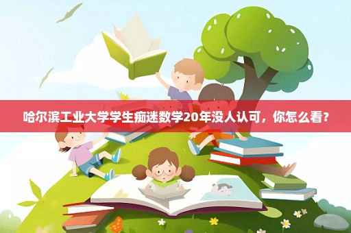 哈尔滨工业大学学生痴迷数学20年没人认可，你怎么看？