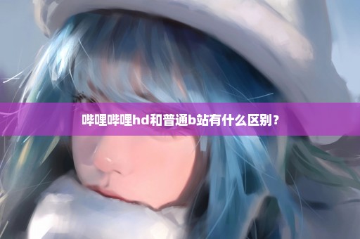 哔哩哔哩hd和普通b站有什么区别？