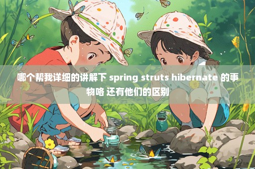 哪个帮我详细的讲解下 spring struts hibernate 的事物咯 还有他们的区别