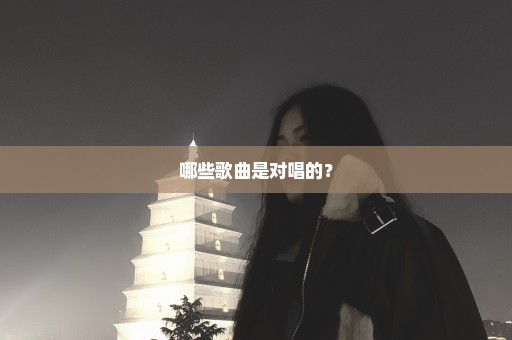 哪些歌曲是对唱的？