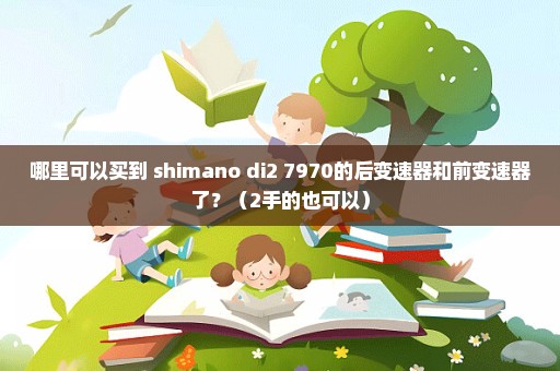 哪里可以买到 shimano di2 7970的后变速器和前变速器了？（2手的也可以）