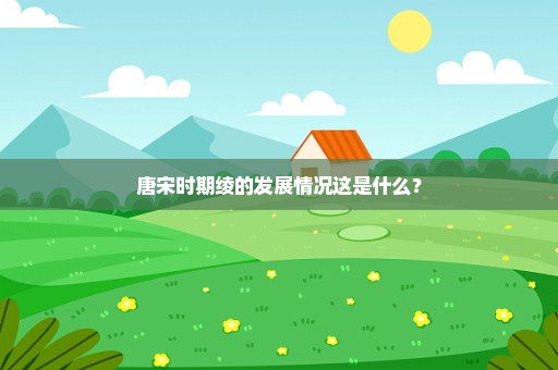 唐宋时期绫的发展情况这是什么？