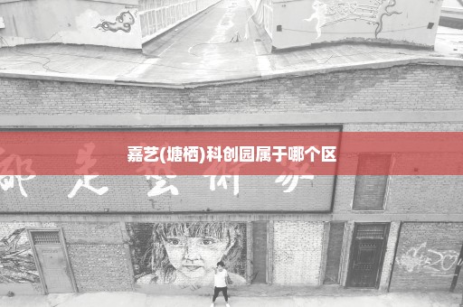 嘉艺(塘栖)科创园属于哪个区