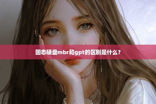 固态硬盘mbr和gpt的区别是什么？