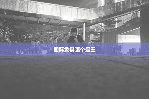 国际象棋哪个是王