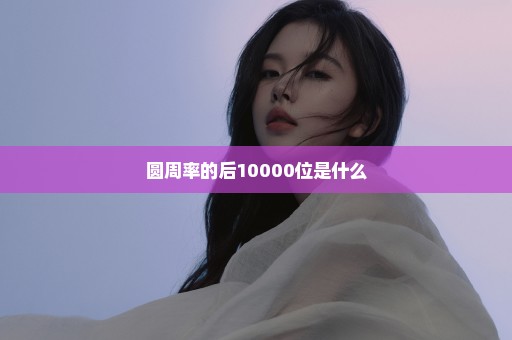 圆周率的后10000位是什么