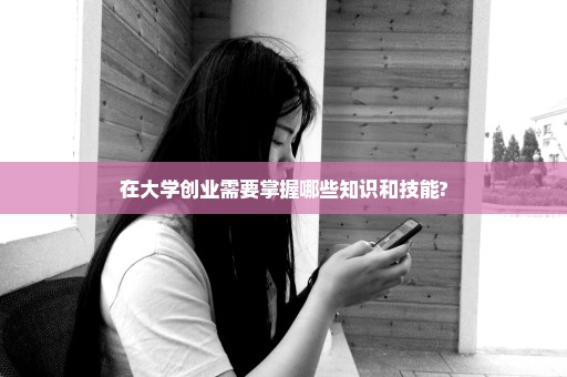 在大学创业需要掌握哪些知识和技能?